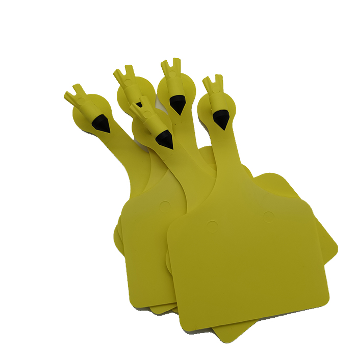 Etiquetas visuales para ganado de una pieza, cuello largo maxi