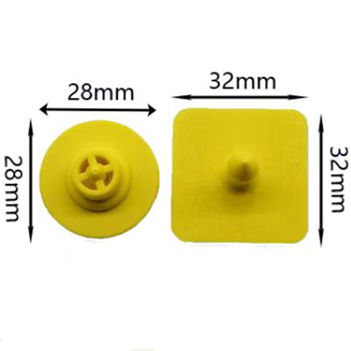 Two Piece Swine Tags Button Male & Female Reusable (Square Male)