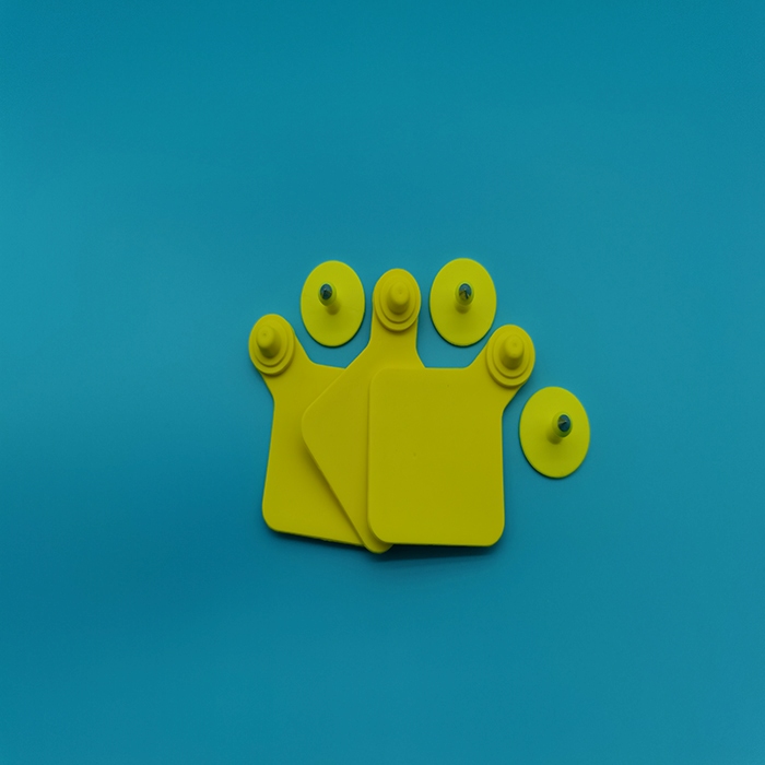 UHF Two-Piece EID Ear Tags Rhomboid Female Button Male