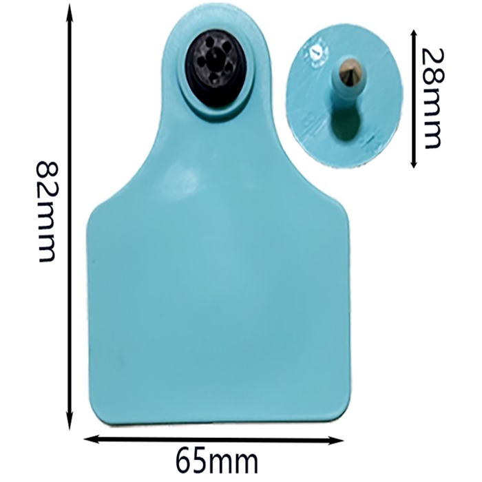 UHF Two-Piece EID Ear Tags Large Female Button Male