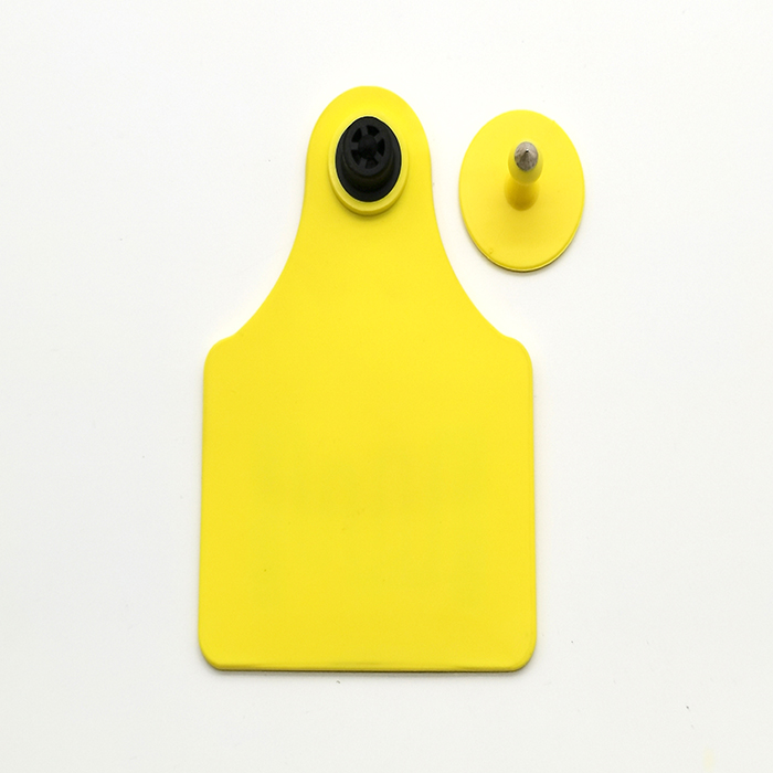 UHF Two-Piece EID Ear Tags Maxi Female Button Male