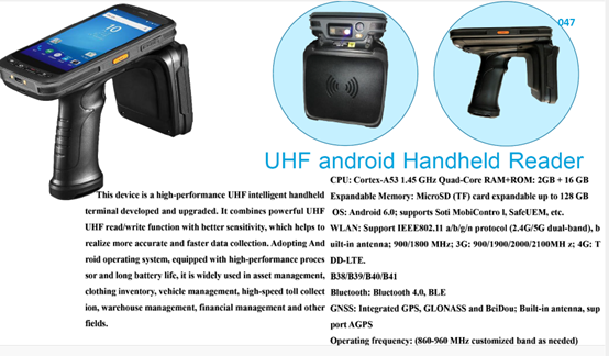 Handheld RFID Reader (UHF)