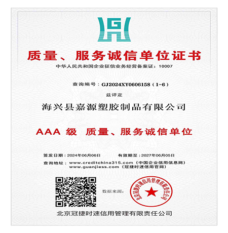 AAA Credit Rating Certificate